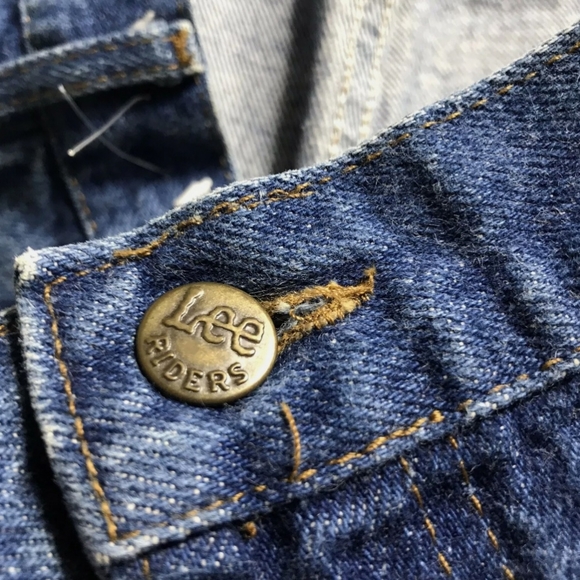 Men’s vintage 90s lee Rider denim Jeans Medium wash size 42 waist Pants - Picture 4 of 6